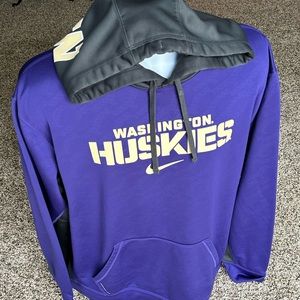 *NIKE Therma-Fit* mens comfortable hoodie sweatshirt - XXL - Washington Huskies